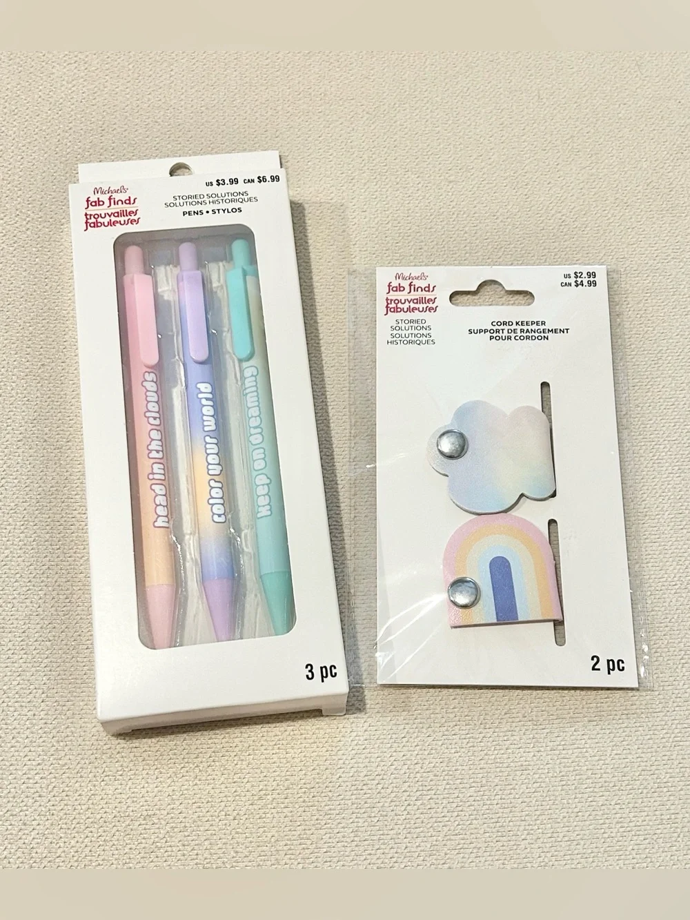 Girl’s Pastel Stationary Birthday Gift Set Back to School Supplies NWT Michael’s